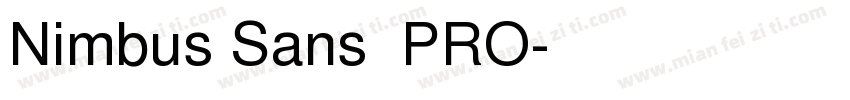 Nimbus Sans 了PRO字体转换